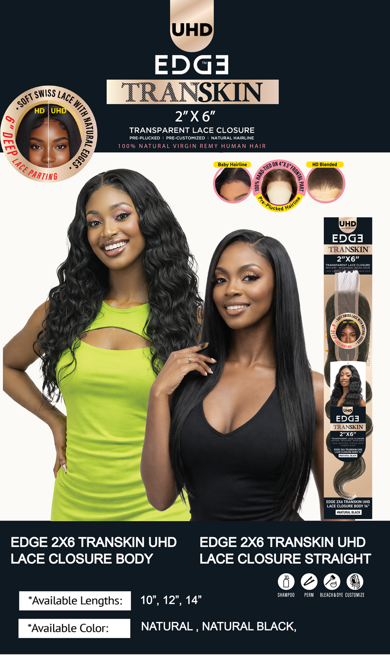 TRANSKIN UHD LACE CLOSURE STRAIGHT – Femi Collection