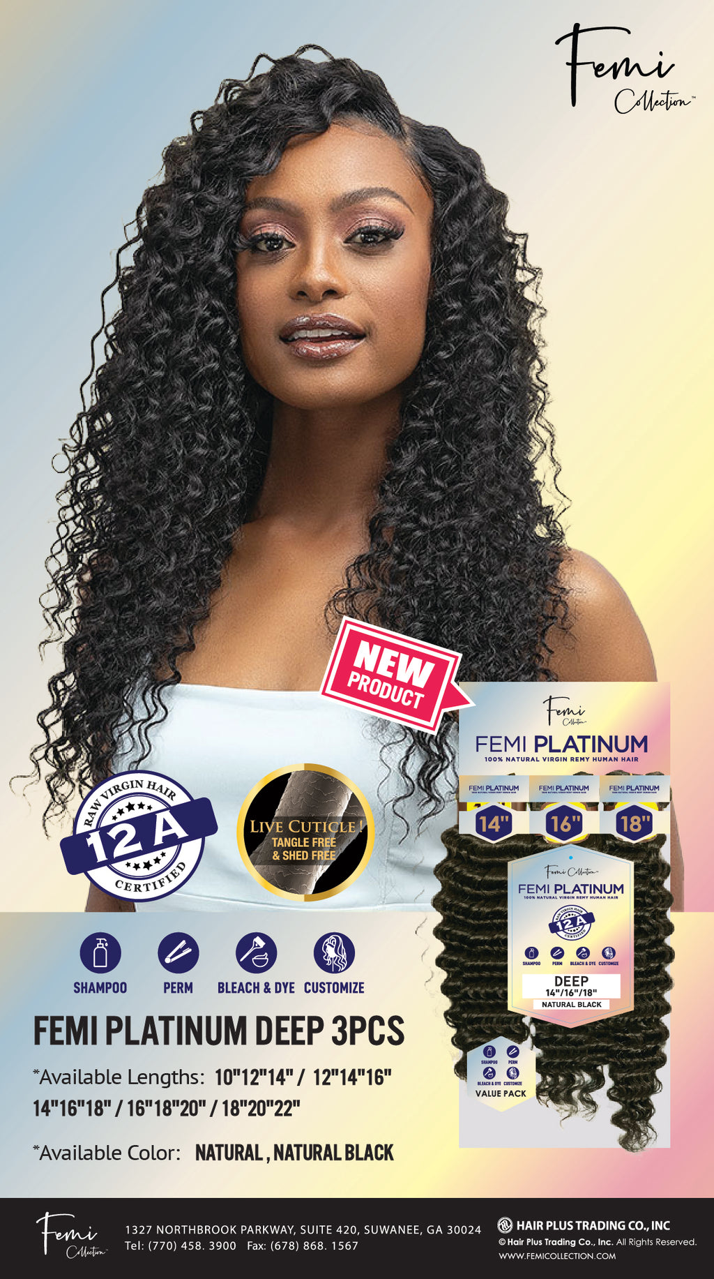 FEMI PLATINUM DEEP WAVE 3PCS